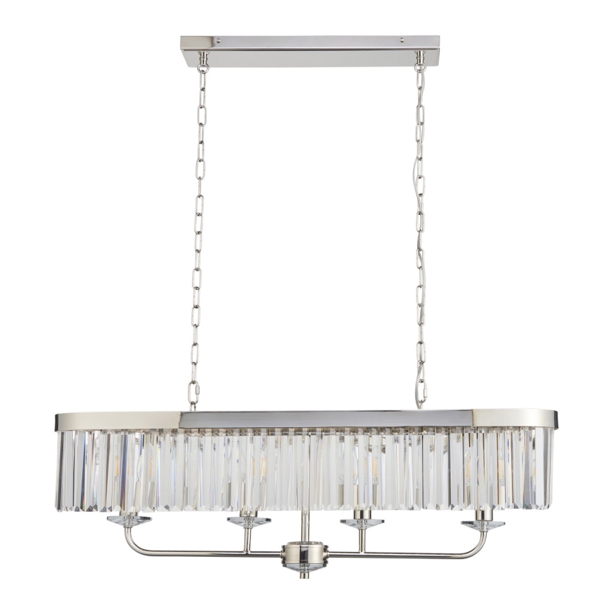 Endon 109058 - Lámpara colgante con cadena 4xE14/6W/230V, cromo brillante