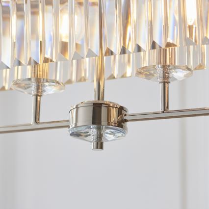 Endon 109058 - Lámpara colgante con cadena 4xE14/6W/230V, cromo brillante