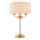 Endon 110721 - Lámpara de mesa HIGHCLERE 3xE14/18W/230V beige/latón diá. 32 cm