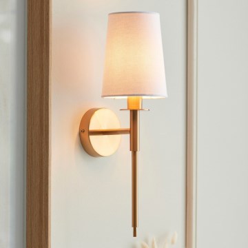 Endon 110738 - Lámpara de pared 1xE14/6W/230V blanca/dorada