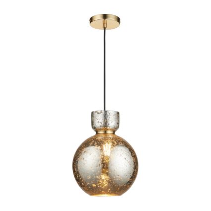 Endon 111336 - Lámpara colgante con cable 1xE27/10W/230V dorado/negro ahumado