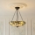 Endon 111869 - Lámpara colgante con cadena Tiffany ASHTON 3xE27/10W/230V, diámetro 45 cm