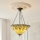Endon 111881 - Lámpara colgante con cadena estilo Tiffany JAMELIA 3xE27/10W/230V Ø 50 cm