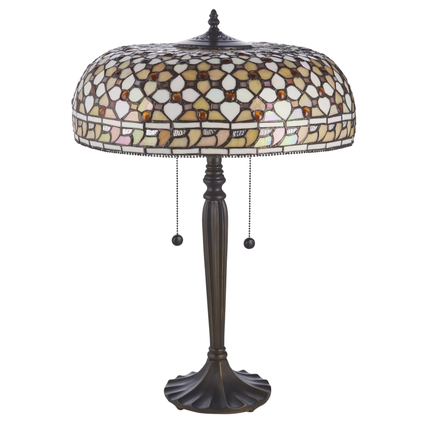 Endon 112178 - Lámpara de mesa Tiffany MILLE FEUX 2xE14/40W/230V diámetro 45 cm