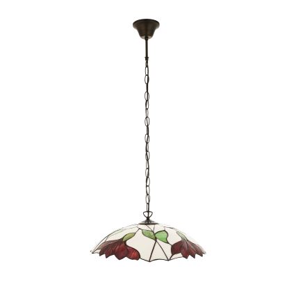 Endon 112246 - Lámpara colgante con cadena estilo Tiffany BOTANICA 1xE27/60W/230V Ø 45 cm