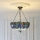 Endon 112250 - Lámpara colgante con cadena Tiffany DRAGONFLY 3xE27/60W/230V, diámetro 50 cm