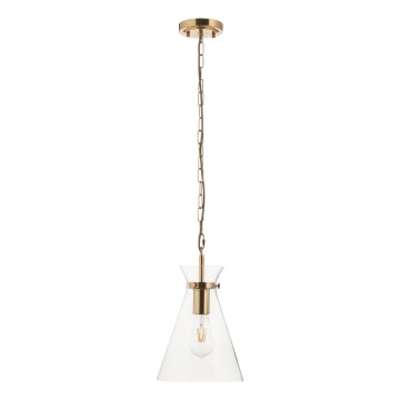 Endon 112859 - Lámpara colgante con cadena HARLOW 1xE27/10W/230V latón