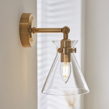 Endon 112861 - Aplique de pared orientable HARLOW 1xE14/7W/230V dorado
