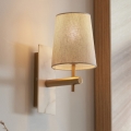 Endon 114200 - Aplique de pared 1xE14/7W/230V beige/dorado
