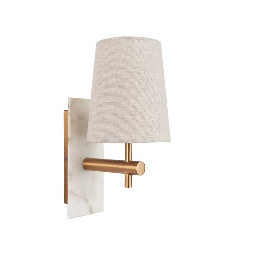 Endon 114200 - Aplique de pared 1xE14/7W/230V beige/dorado