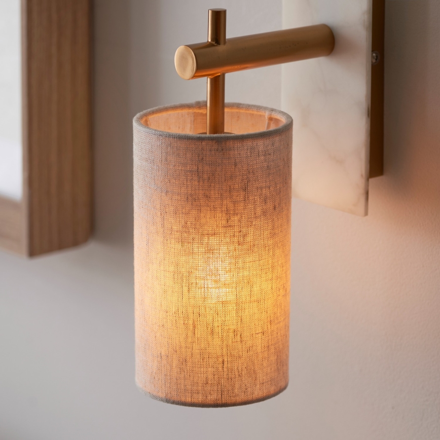 Endon 114201 - Lámpara de pared 1xE14/7W/230V beige/dorado