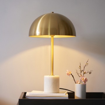 Endon 114210 - Lámpara de mesa BERTOIA 1xE14/7W/230V latón