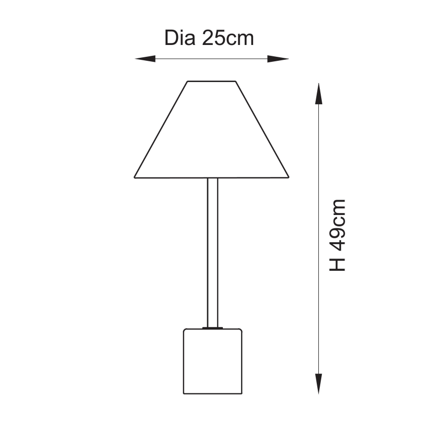 Endon 114211 - Lámpara de mesa 1xE14/7W/230V beige/latón