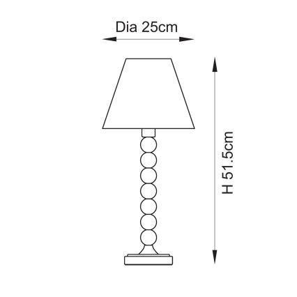 Endon 114688 - Lámpara de mesa HIGGLEDY 1xE14/7W/230V color crema/naranja