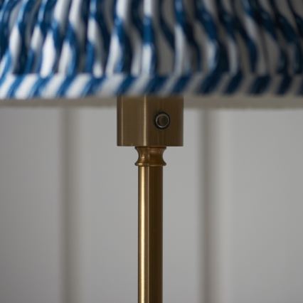 Endon 114778 - Lámpara de pie recargable LED regulable BURLEY LED/1,5W/5V 3600 mAh latón/azul