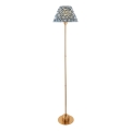 Endon 114778 - Lámpara de pie recargable LED regulable BURLEY LED/1,5W/5V 3600 mAh latón/azul