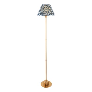 Endon 114778 - Lámpara de pie recargable LED regulable BURLEY LED/1,5W/5V 3600 mAh latón/azul