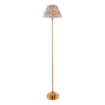 Endon 114785 - Lámpara de pie recargable LED regulable BURLEY LED/1,5W/5V 3600 mAh latón/gris