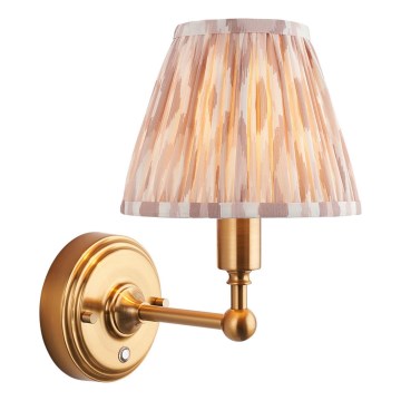 Endon 114831 - Lámpara de pared LED recargable y regulable BURLEY LED/1,5W/5V 3600 mAh latón/beige