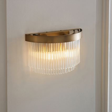 Endon 119125 - Aplique de pared CLERMONT 2xE14/6W/230V latón