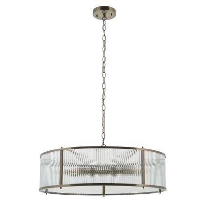 Endon 119455 - Lámpara colgante con cadena RIDGETON 8xE14/7W/230V acabado en cromo mate