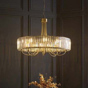 Endon 119611 - Lámpara de araña con cadena VISCONTI 8xE14/6W/230V latón