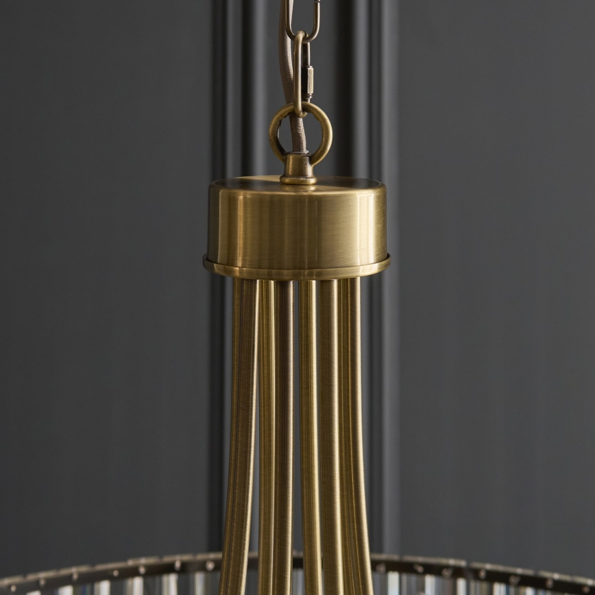 Endon 119611 - Lámpara de araña con cadena VISCONTI 8xE14/6W/230V latón