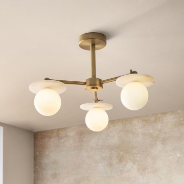 Endon 120036 - Lámpara de techo en varilla CERCHIO 3xG9/5W/230V latón