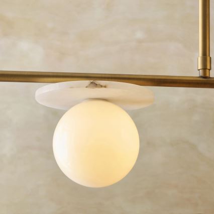 Endon 120038 - Lámpara colgante con varilla CERCHIO 4xG9/5W/230V latón