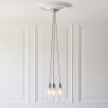 Endon 120644 - Lámpara colgante con cable 3xE27/10W/230V acabado cromado brillante