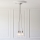 Endon 120644 - Lámpara colgante con cable 3xE27/10W/230V acabado cromado brillante