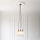 Endon 120656 - Lámpara colgante con cable 3xE27/10W/230V latón