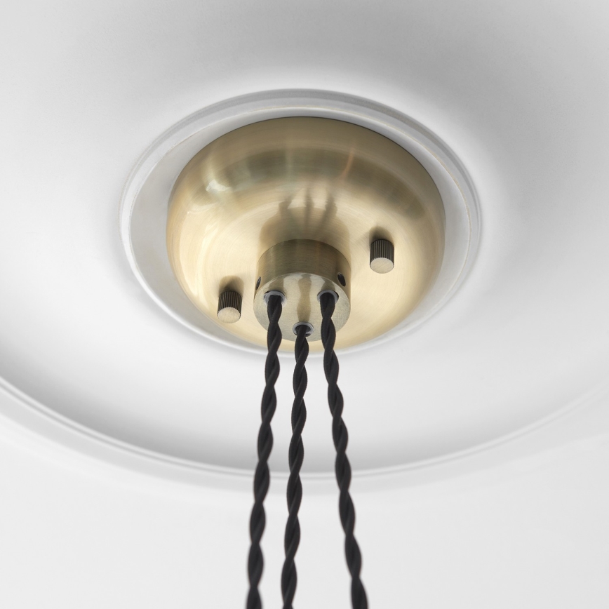 Endon 120656 - Lámpara colgante con cable 3xE27/10W/230V latón