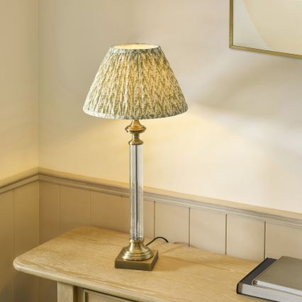 Endon 122515 - Lámpara de mesa AVEBURY 1xE27/10W/230V latón/verde