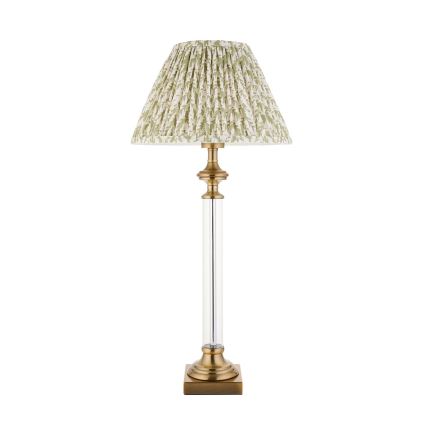 Endon 122515 - Lámpara de mesa AVEBURY 1xE27/10W/230V latón/verde