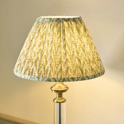Endon 122515 - Lámpara de mesa AVEBURY 1xE27/10W/230V latón/verde