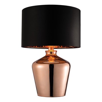 Endon 61149 - Lámpara de mesa WALDORF 1xE27/10W/230V cobre/negro