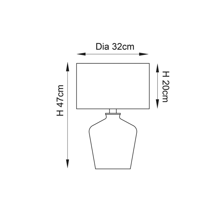 Endon 61149 - Lámpara de mesa WALDORF 1xE27/10W/230V cobre/negro