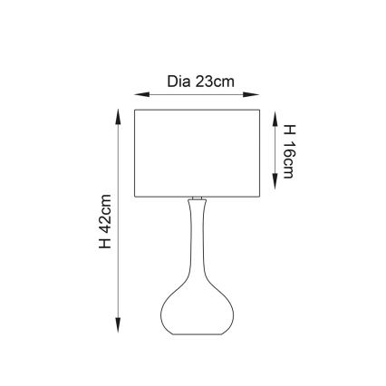 Endon 61191 - Lámpara de mesa regulable PICCADILLY 1xE14/40W/230V latón/beige