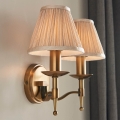Endon 63654 - Aplique de pared STANFORD 2xE14/40W/230V latón/beige