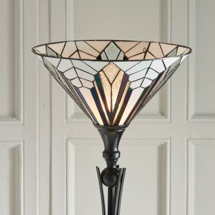 Endon 63933 - Lámpara de pie Tiffany ASTORIA 1xE27/60W/230V Ø 40 cm