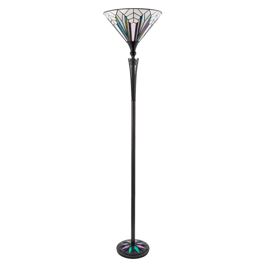Endon 63933 - Lámpara de pie Tiffany ASTORIA 1xE27/60W/230V Ø 40 cm