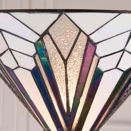 Endon 63933 - Lámpara de pie Tiffany ASTORIA 1xE27/60W/230V Ø 40 cm