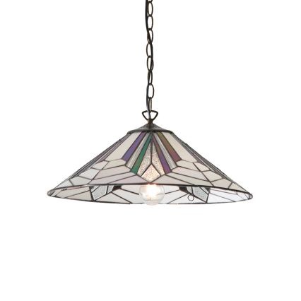 Endon 63938 - Lámpara colgante con cadena Tiffany ASTORIA 1xE27/60W/230V Ø 48 cm