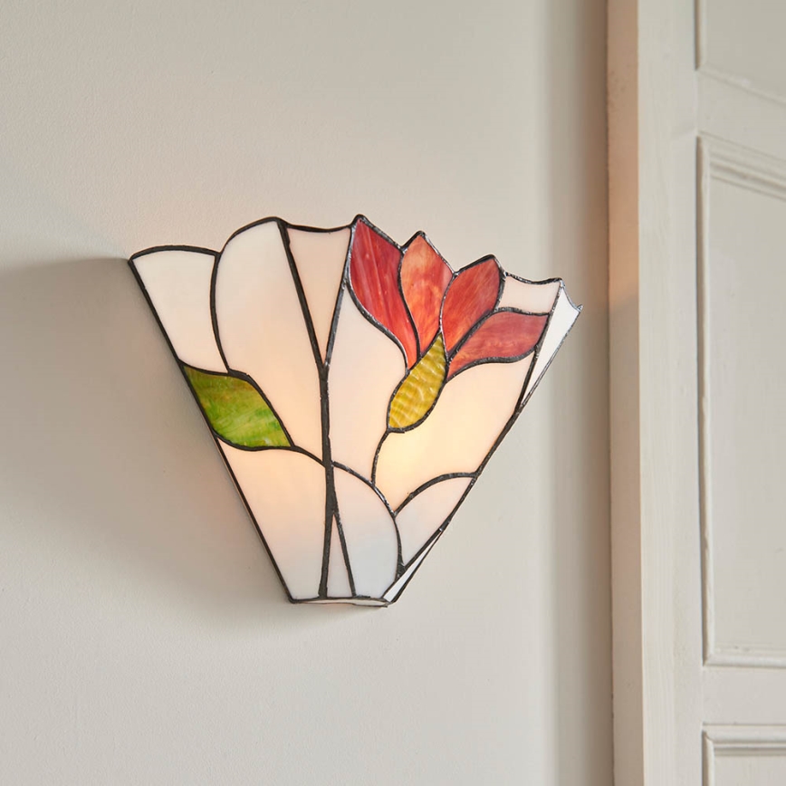 Endon 63964 - Aplique de pared Tiffany BOTANICA 1xE14/40W/230V