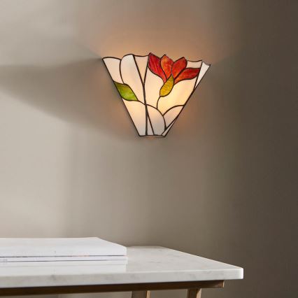 Endon 63964 - Aplique de pared Tiffany BOTANICA 1xE14/40W/230V