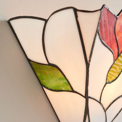 Endon 63964 - Aplique de pared Tiffany BOTANICA 1xE14/40W/230V