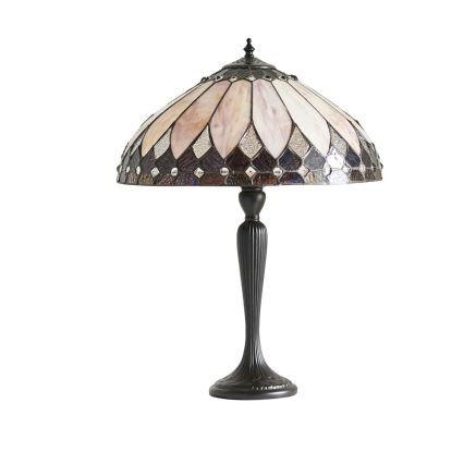 Endon 63982 - Lámpara de sobremesa Tiffany BROOKLYN 1xE27/60W/230V diámetro 40 cm