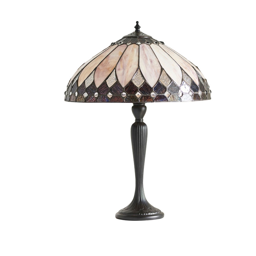 Endon 63982 - Lámpara de sobremesa Tiffany BROOKLYN 1xE27/60W/230V diámetro 40 cm