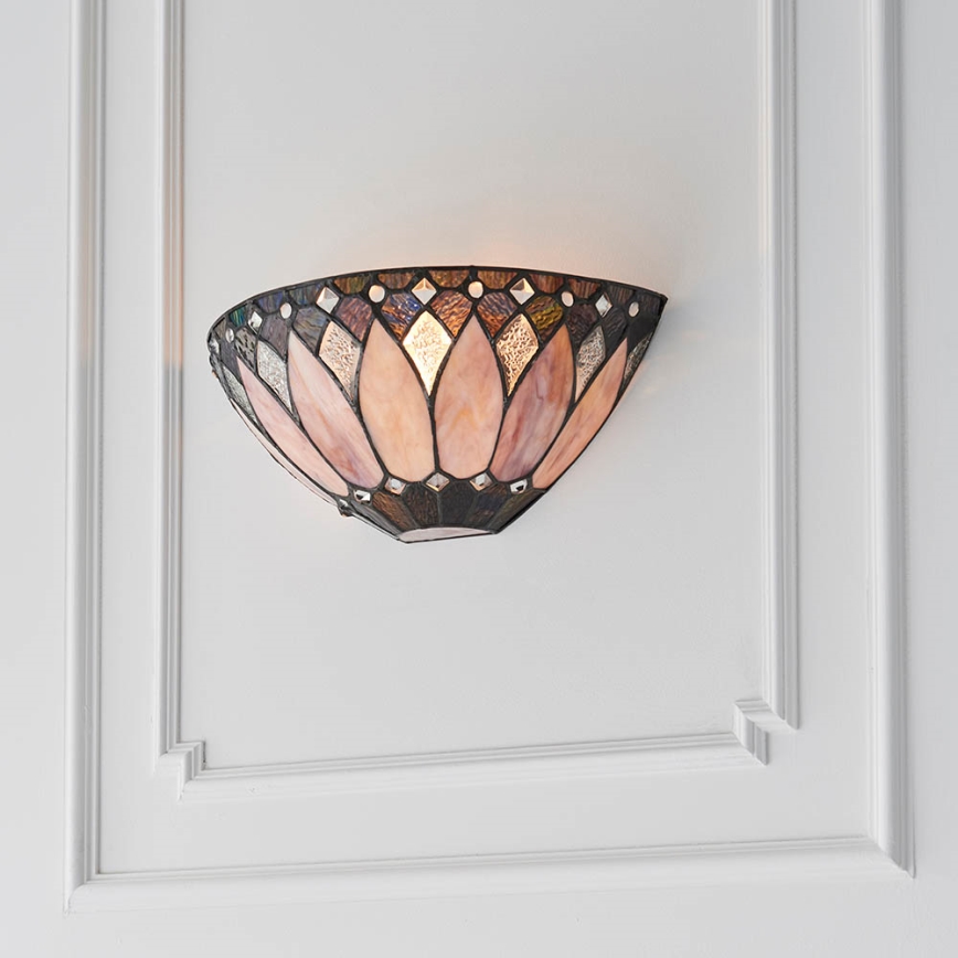Endon 63983 - Aplique de pared Tiffany BROOKLYN 1xE14/40W/230V